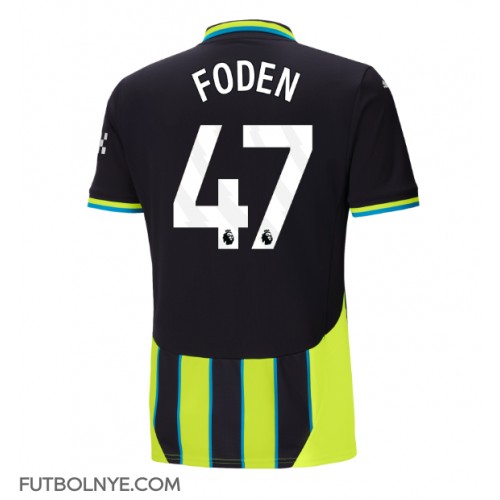 Camiseta Manchester City Phil Foden #47 Visitante Equipación 2024-25 manga corta